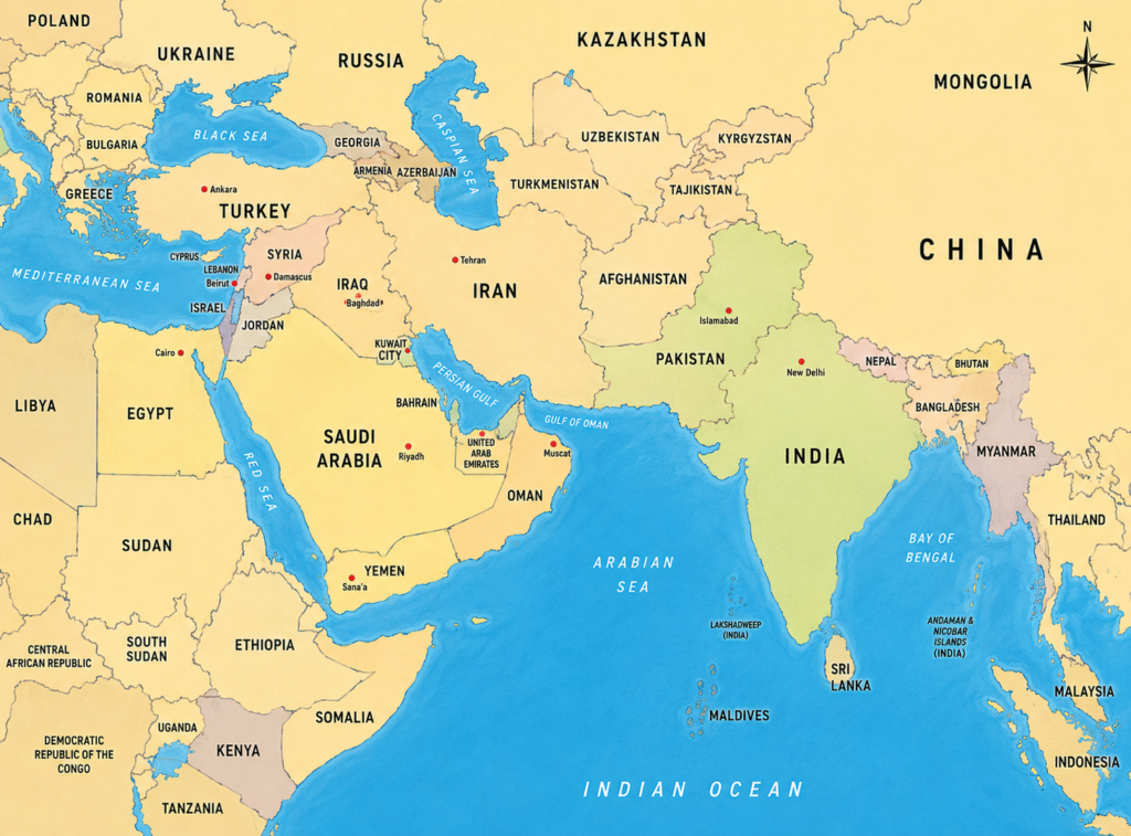 Importance of India’s Location