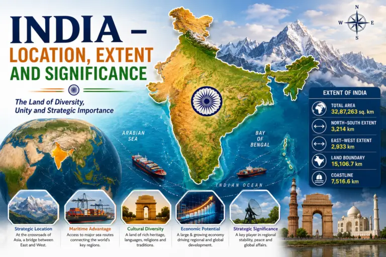 India – Location, Extent and Significance