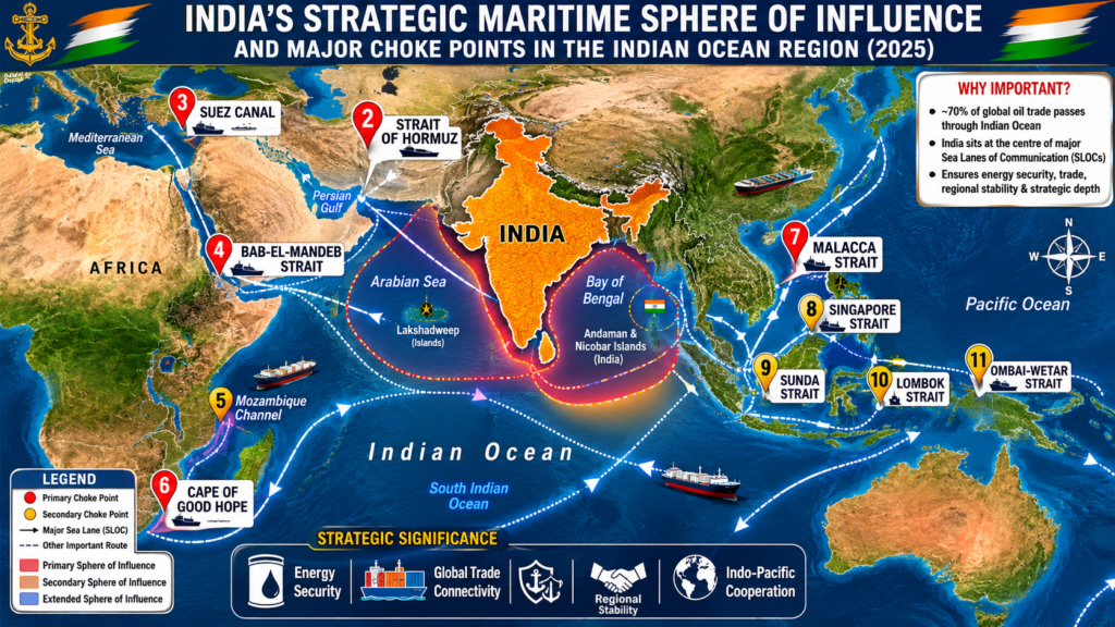 India's Strategic Maritime Sphare of Influence