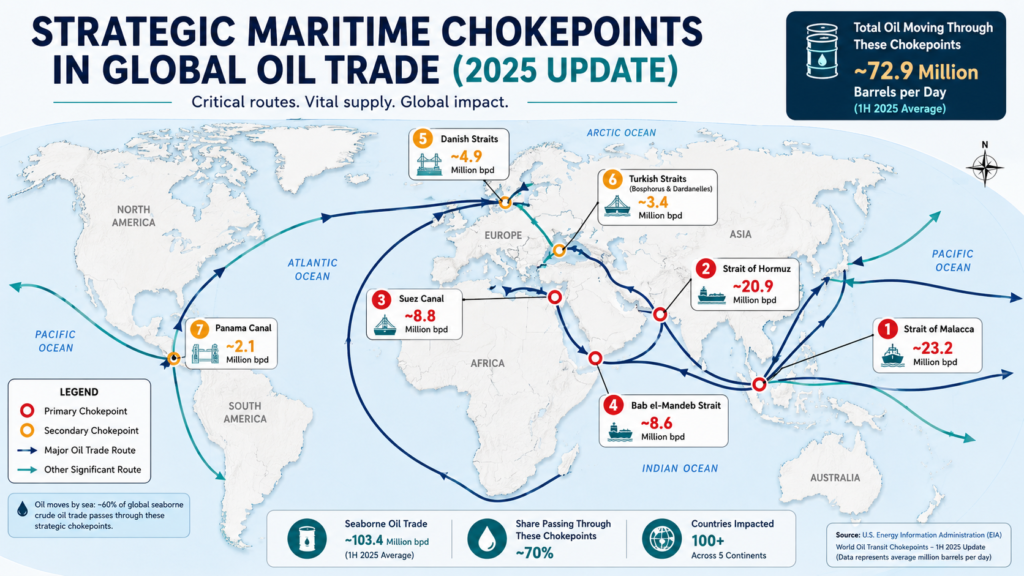 Strategic Maritime Chokepoints in Global Oil Trade