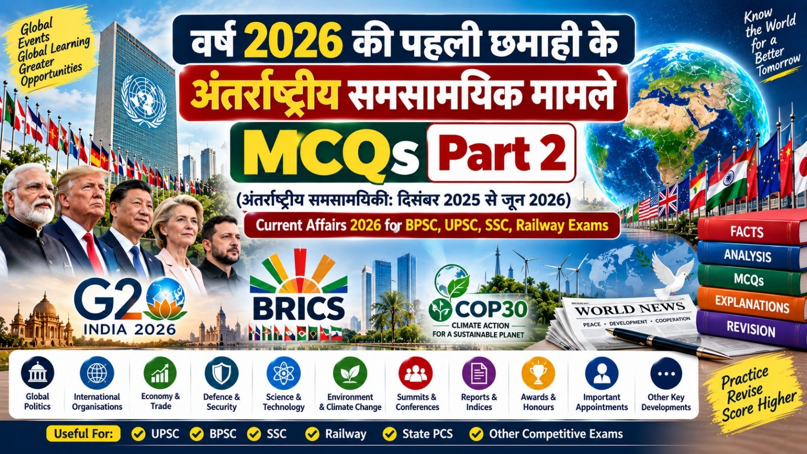 1st Half Yearly International Current Affairs 2026 Part 2