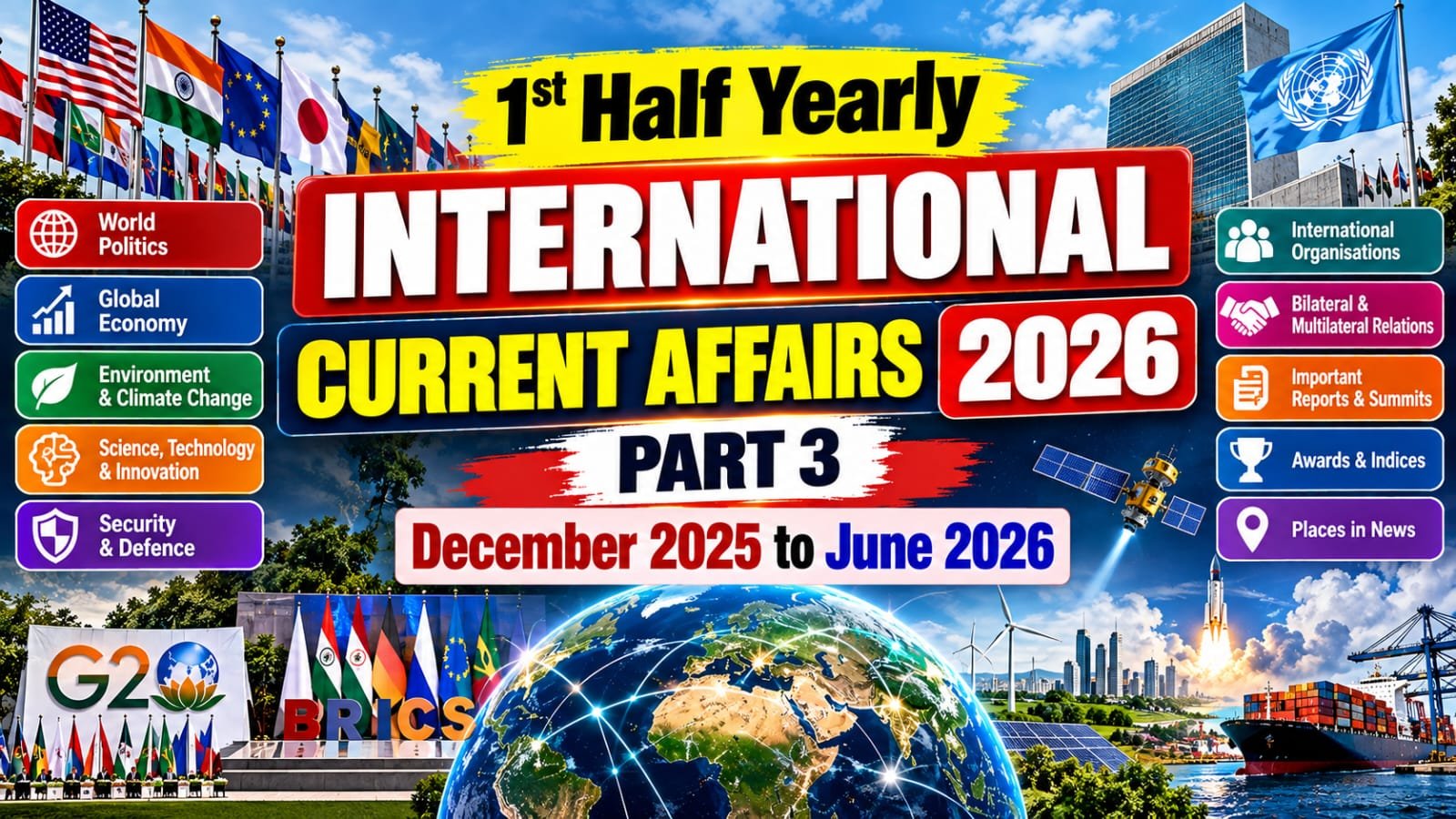 1st Half Yearly International Current Affairs 2026 Part 3