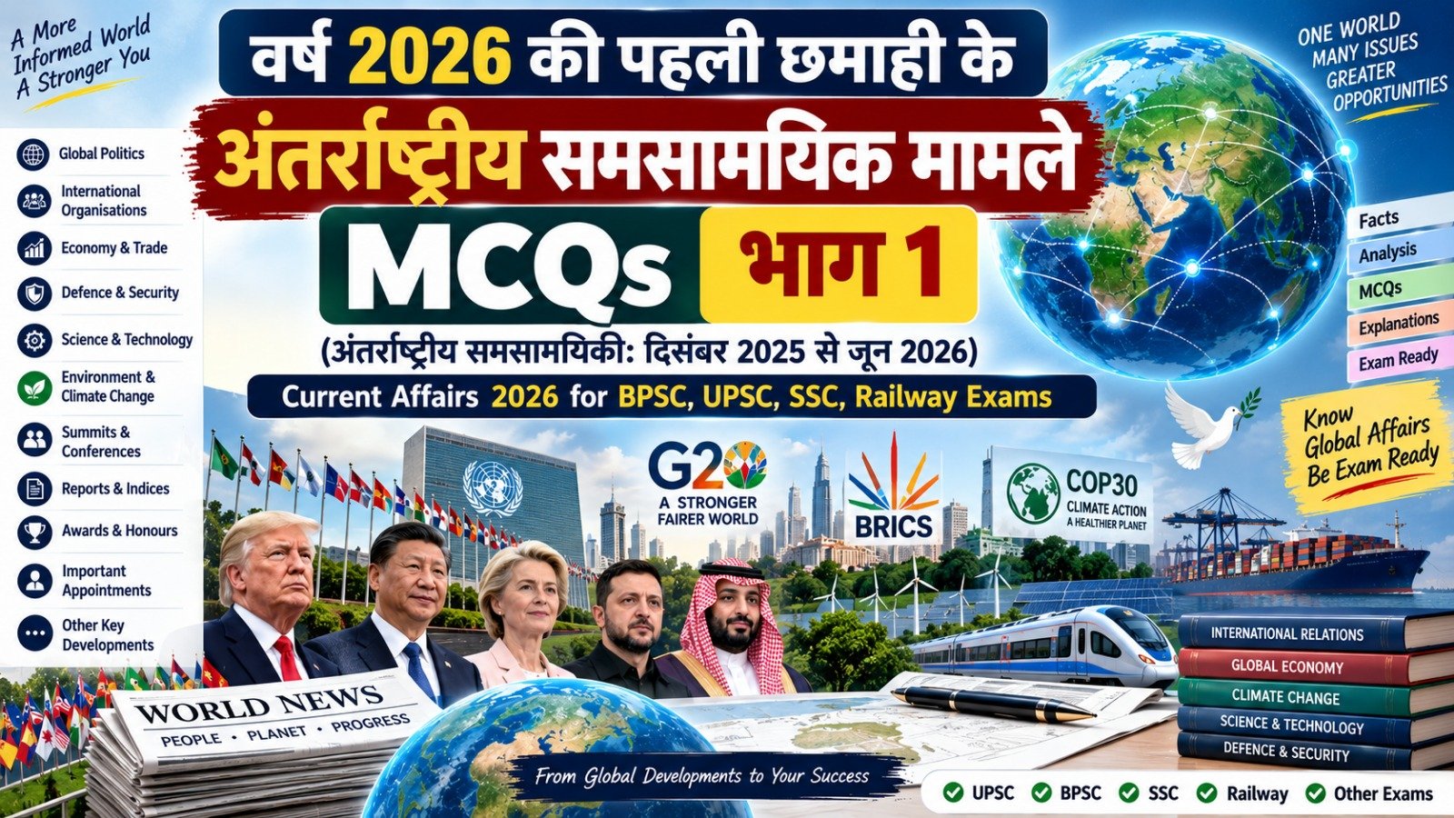 1st Half Yearly International Current Affairs 2026