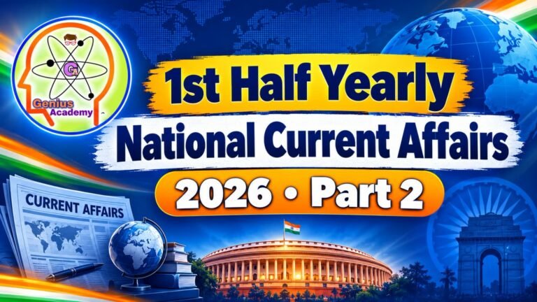 1st Half Yearly National Current Affairs 2026 Part 2